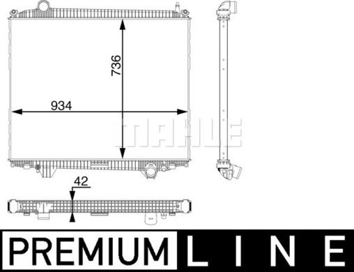 MAHLE CR 102 000P - Jäähdytin,moottorin jäähdytys inparts.fi