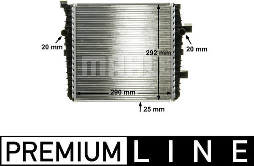 MAHLE CR 1028 000P - Jäähdytin,moottorin jäähdytys inparts.fi