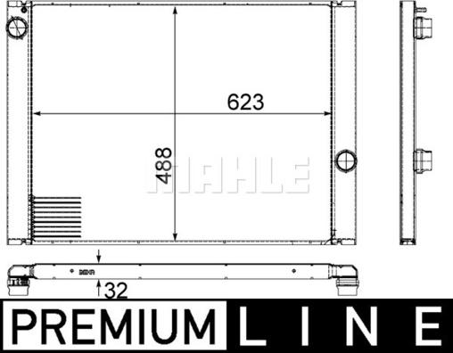 MAHLE CR 1159 000P - Jäähdytin,moottorin jäähdytys inparts.fi