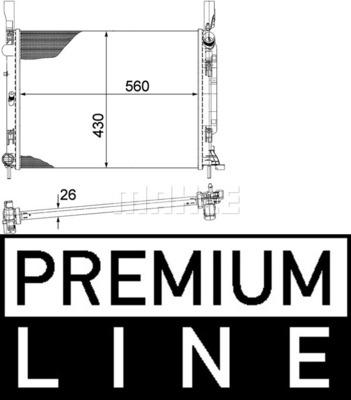 MAHLE CR 1154 000P - Jäähdytin,moottorin jäähdytys inparts.fi