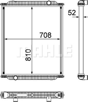 MAHLE CR 1153 000P - Jäähdytin,moottorin jäähdytys inparts.fi