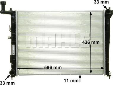 MAHLE CR 1118 000P - Jäähdytin,moottorin jäähdytys inparts.fi