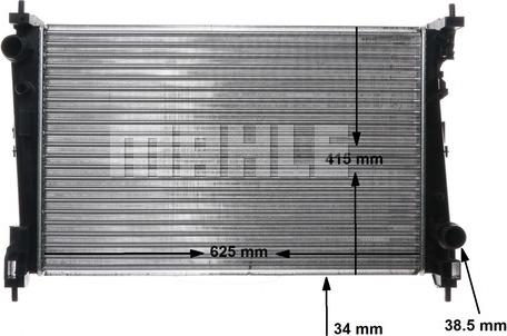 MAHLE CR 1112 000P - Jäähdytin,moottorin jäähdytys inparts.fi