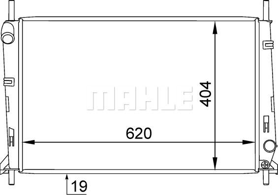 MAHLE CR 1138 000S - Jäähdytin,moottorin jäähdytys inparts.fi