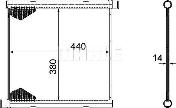 MAHLE CR 1124 000P - Jäähdytin,moottorin jäähdytys inparts.fi