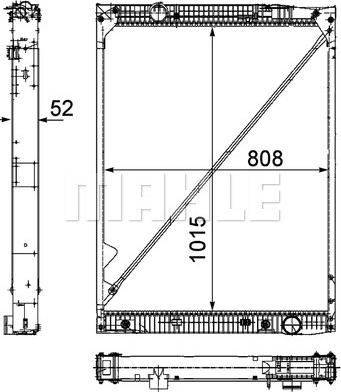 MAHLE CR 1174 000P - Jäähdytin,moottorin jäähdytys inparts.fi