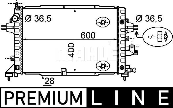 MAHLE CR 1858 000P - Jäähdytin,moottorin jäähdytys inparts.fi