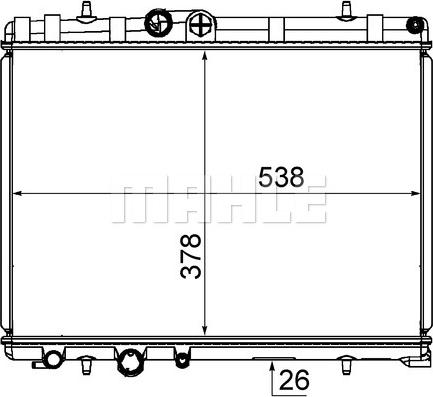 MAHLE CR 1863 000S - Jäähdytin,moottorin jäähdytys inparts.fi