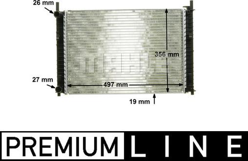 MAHLE CR 1354 000P - Jäähdytin,moottorin jäähdytys inparts.fi