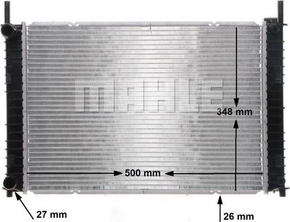 MAHLE CR 1356 000S - Jäähdytin,moottorin jäähdytys inparts.fi