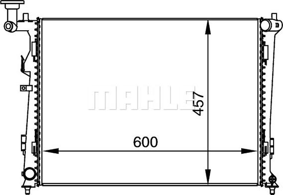 MAHLE CR 1366 000P - Jäähdytin,moottorin jäähdytys inparts.fi