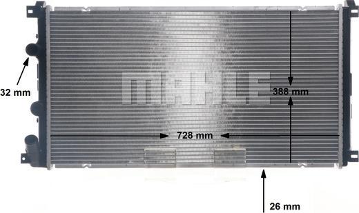 MAHLE CR 13 000S - Jäähdytin,moottorin jäähdytys inparts.fi