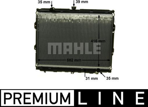 MAHLE CR 1319 000P - Jäähdytin,moottorin jäähdytys inparts.fi