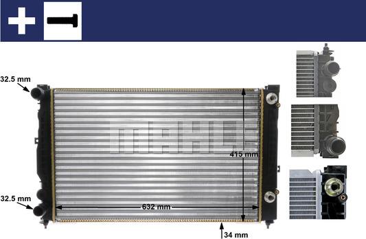 MAHLE CR 132 000S - Jäähdytin,moottorin jäähdytys inparts.fi