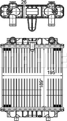 MAHLE CR 1202 000P - Jäähdytin,moottorin jäähdytys inparts.fi