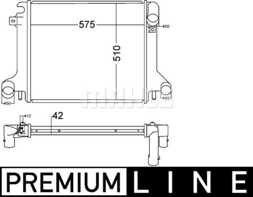 MAHLE CR 1217 000P - Jäähdytin,moottorin jäähdytys inparts.fi