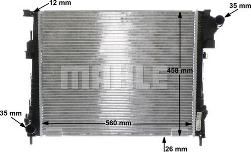 MAHLE CR 1237 000S - Jäähdytin,moottorin jäähdytys inparts.fi