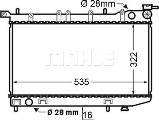 MAHLE CR 127 000S - Jäähdytin,moottorin jäähdytys inparts.fi