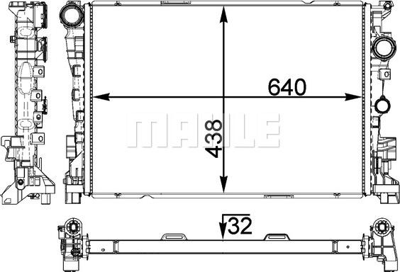 MAHLE CR 1772 000P - Jäähdytin,moottorin jäähdytys inparts.fi