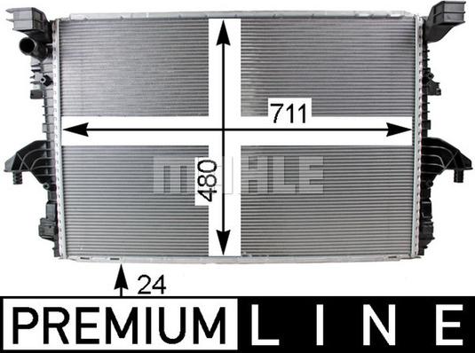 MAHLE CR 805 000P - Jäähdytin,moottorin jäähdytys inparts.fi