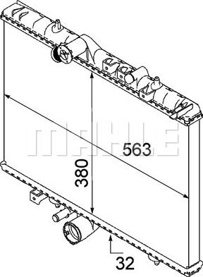 MAHLE CR 884 000P - Jäähdytin,moottorin jäähdytys inparts.fi