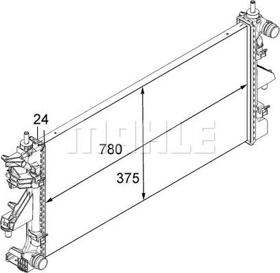 MAHLE CR 881 000S - Jäähdytin,moottorin jäähdytys inparts.fi