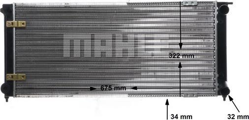 MAHLE CR 341 000S - Jäähdytin,moottorin jäähdytys inparts.fi