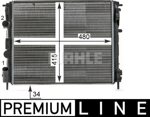 MAHLE CR 35 000P - Jäähdytin,moottorin jäähdytys inparts.fi