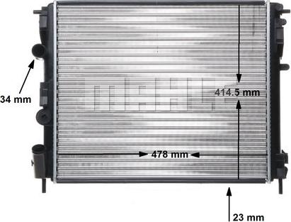 MAHLE CR 35 000S - Jäähdytin,moottorin jäähdytys inparts.fi