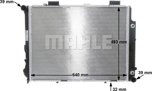 MAHLE CR 315 001S - Jäähdytin,moottorin jäähdytys inparts.fi