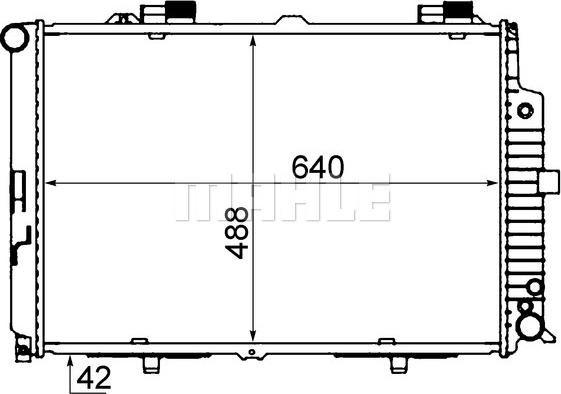 MAHLE CR 318 000S - Jäähdytin,moottorin jäähdytys inparts.fi