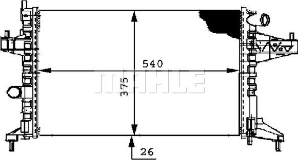 MAHLE CR 389 000P - Jäähdytin,moottorin jäähdytys inparts.fi