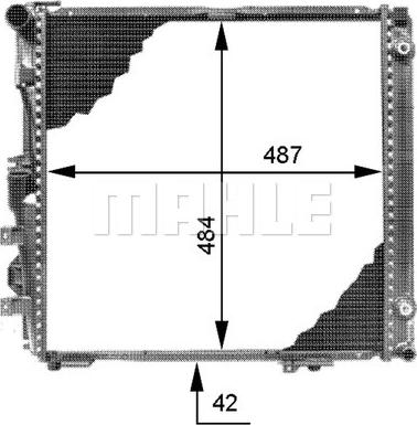 MAHLE CR 339 000P - Jäähdytin,moottorin jäähdytys inparts.fi