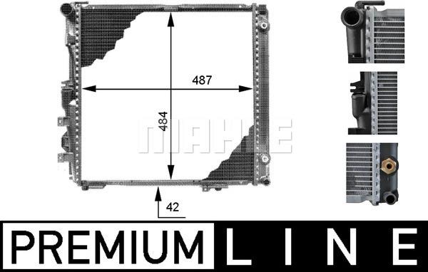 MAHLE CR 339 000P - Jäähdytin,moottorin jäähdytys inparts.fi