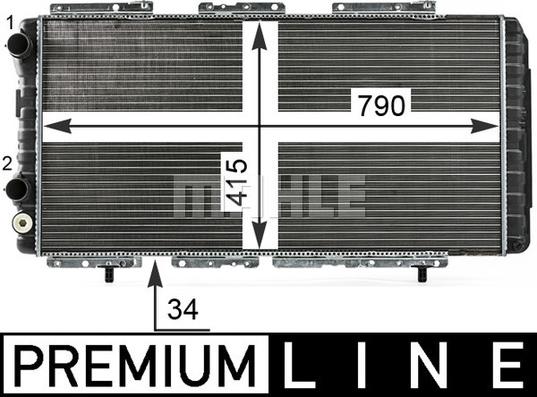 MAHLE CR 33 000P - Jäähdytin,moottorin jäähdytys inparts.fi