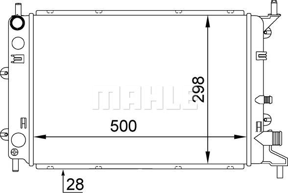 MAHLE CR 377 000S - Jäähdytin,moottorin jäähdytys inparts.fi