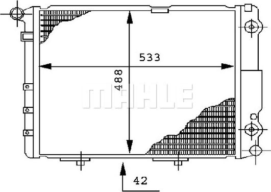 MAHLE CR 293 000S - Jäähdytin,moottorin jäähdytys inparts.fi