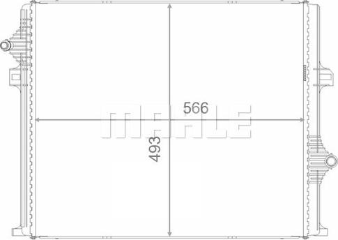 MAHLE CR 2580 000S - Jäähdytin,moottorin jäähdytys inparts.fi
