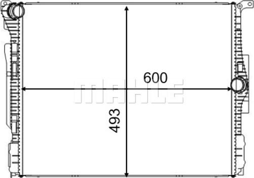 MAHLE CR 2581 000S - Jäähdytin,moottorin jäähdytys inparts.fi