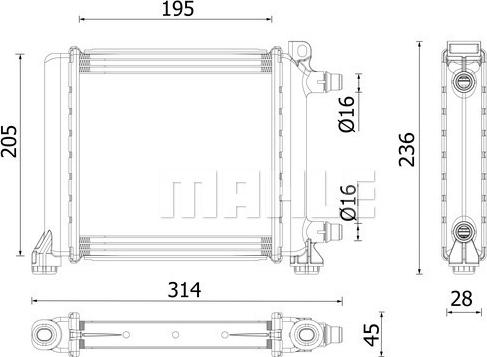 MAHLE CR 2642 000P - Jäähdytin,moottorin jäähdytys inparts.fi