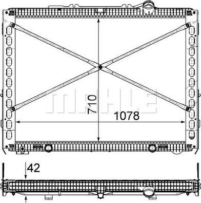 MAHLE CR 2097 000P - Jäähdytin,moottorin jäähdytys inparts.fi