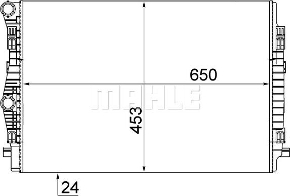 MAHLE CR 2055 001S - Jäähdytin,moottorin jäähdytys inparts.fi