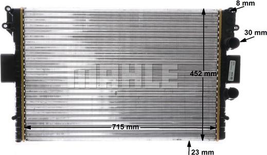 MAHLE CR 2006 000P - Jäähdytin,moottorin jäähdytys inparts.fi