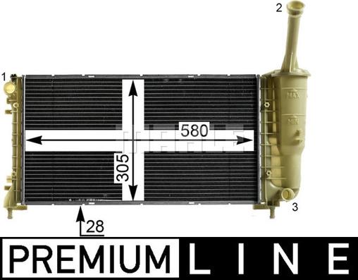 MAHLE CR 2010 000P - Jäähdytin,moottorin jäähdytys inparts.fi