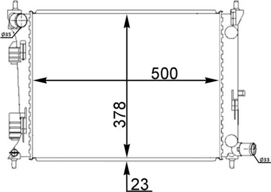 MAHLE CR 2194 000S - Jäähdytin,moottorin jäähdytys inparts.fi