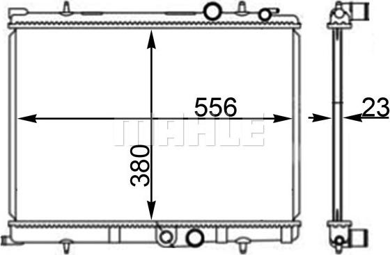 MAHLE CR 2190 000S - Jäähdytin,moottorin jäähdytys inparts.fi