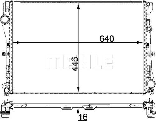 MAHLE CR 2100 000P - Jäähdytin,moottorin jäähdytys inparts.fi