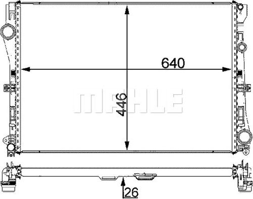 MAHLE CR 2101 000P - Jäähdytin,moottorin jäähdytys inparts.fi