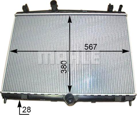 MAHLE CR 2113 000S - Jäähdytin,moottorin jäähdytys inparts.fi