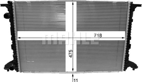 MAHLE CR 2177 000P - Jäähdytin,moottorin jäähdytys inparts.fi